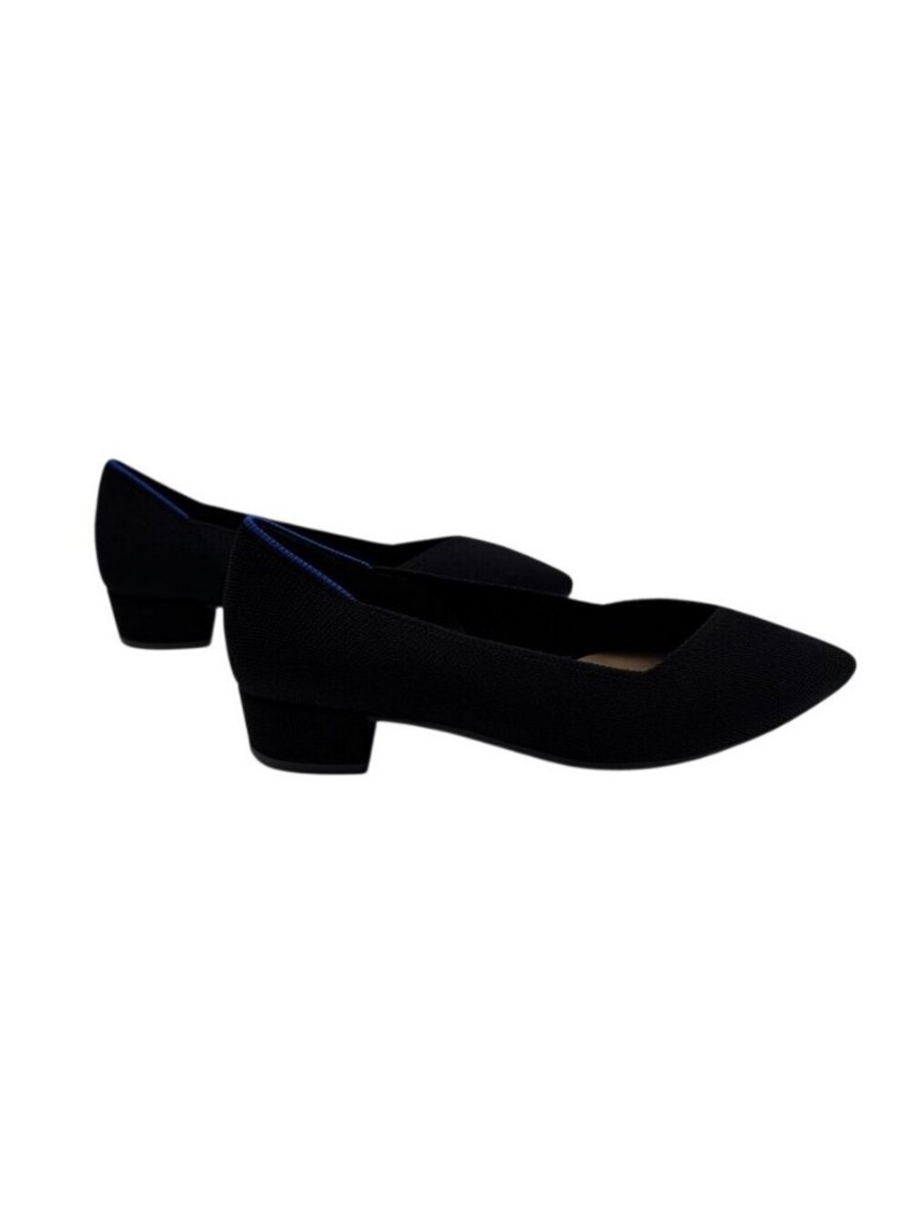 Rothy's The High Point Heel Black Pumps Knit Shoes Block Heel Women's Size 9.5 - Picture 3 of 7